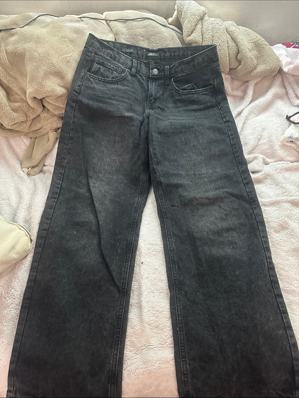 wild fable Black High-Rise Wide Leg Jeans
